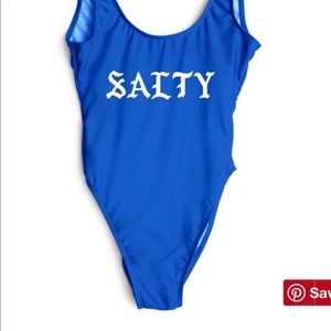 Private Party “Salty” One Piece in Cobalt Blue